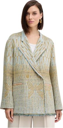 Forte_Forte My Coat Jacket - Dames - Blazers - Veelkleurig - M - Katoen - Jassen