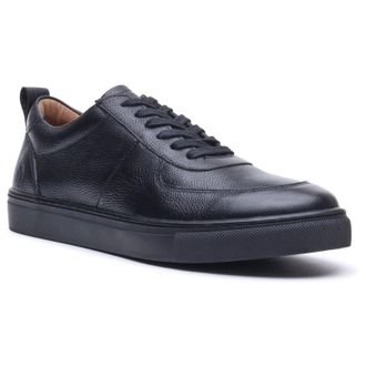 Hush Puppies Ciro Leren Heren Sneakers ZWART