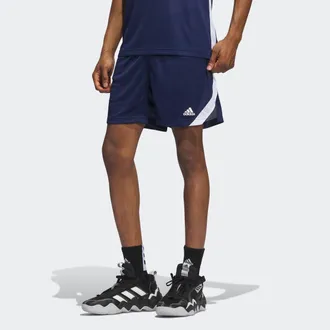 adidas Trainingsshorts ADIDAS PERFORMANCE M ICON SQUAD S, Damen, Gr. XXL, N-Gr, blau (team navy blau, wei&szlig;), Obermaterial: 100% Polyester, clean, Hosen Train