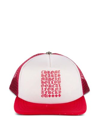 Chrome Hearts Cappello Eyechart - Rosso