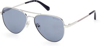 GANT GA7229 14V Mens Sunglasses Silver Size 55