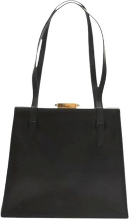 Celine Pre-owned Shoulder Bags, female, Black, Size: ONE SIZE Pre-owned Leather Shoulder Bag
