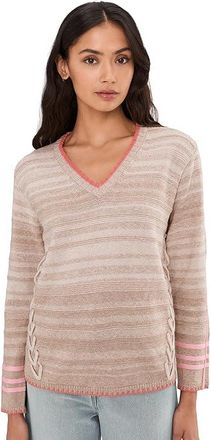 Nic+Zoe Stitched Layers Sweater Womens Clothing Neutral : 2XL, Cotton/Nylon/Polyester