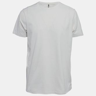 Born Living Yoga White Chalk Logo Print Jersey T-Shirt