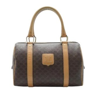 Celine Pre-owned Handbags, female, Brown, Size: ONE SIZE Pre-owned Macadam Mini Boston Bag
