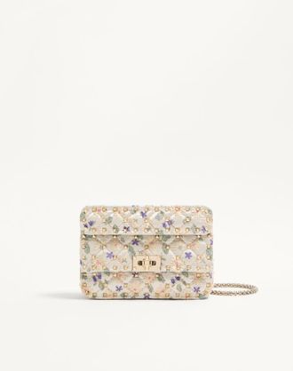 Valentino Garavani Borsa Piccola Valentino Garavani Rockstud Spike In Tessuto Jacquard Donna MULTICOLOR UNI