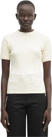 Wales Bonner Wales Bonner, Tops, Dames, Beige, S, Katoen, Movement T-shirt
