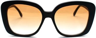 Prism Black Monaco Orange Lens Square Sunglasses