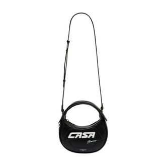 Casablanca Biker Bag - Dames - Handtassen - Zwart - ONE Size - Leer - Tassen