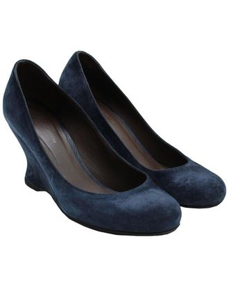 Bottega Veneta Womens Suede Round Toe Wedge (Authentic Pre-Loved)