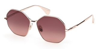 Max Mara MM0168 28F Womens Sunglasses Gold Size 57