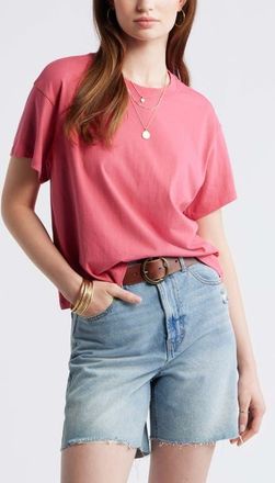 Treasure & Bond Favorite Cotton T-Shirt in Pink Carmine at Nordstrom, Size Xx-Small