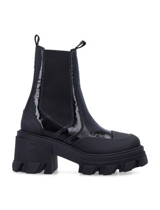 Ganni Cleated Heeled Mid Chelsea Boots