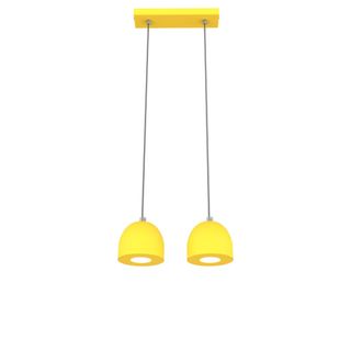 Lumicom Campanella Lampara De Techo Lineal X2 Monocolor Mate