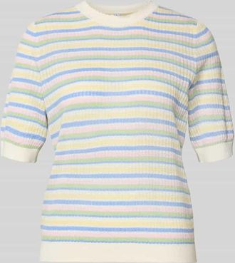 Pieces Slim Fit T-Shirt aus reiner Bio-Baumwolle Modell DIANA in Weiss, Gr&ouml;&szlig;e XL