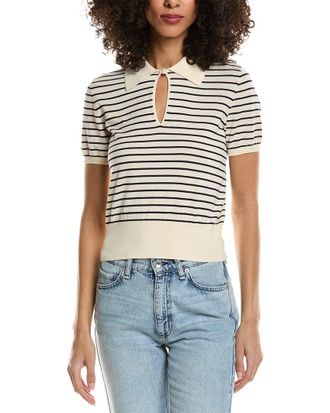 Frame Denim FRAME The Keyhole Polo Shirt