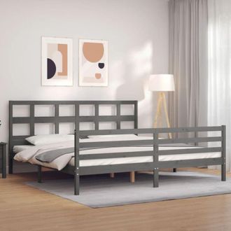 vidaXL Furniture Limited - Estructura De Cama Con Cabecero Madera Maciza