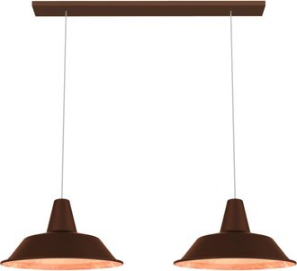 Lumicom Duna L&aacute;mpara De Techo Lineal Corten Hoja