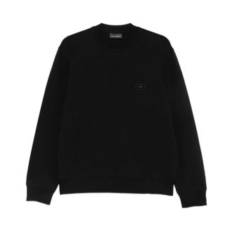 Emporio Armani Felpa Essentials in jersey elasticizzato - - Sweatshirts & Hoodies - Uomo - Nero - M
