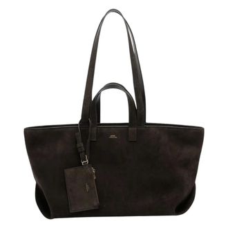 A.P.C. Tote Bags, female, Brown, Size: ONE SIZE Le Drummer Bag