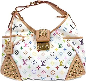 Louis Vuitton Borsa a spalla Chrissie MM con monogramma anni 2010 - Bianco