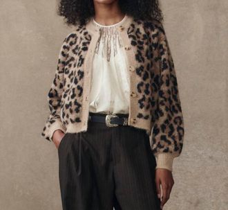 The Great. Windsor Cardigan In Leopard