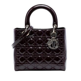 Dior Pre-owned Dior Medium Patent Cannage Lady Dior Ladies 6Y6959EF6VJOT5FM