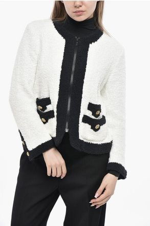 Undercover Zip-Up Cardigan With Contrast Trim size M