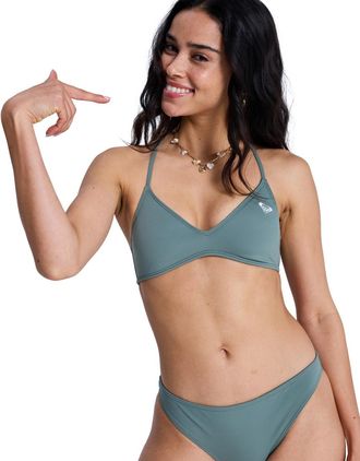 Roxy Triangel-Bikini-Top ROXY Solid Essentials, Damen, Gr. XXL, Cup B, agave gr&uuml;n, Obermaterial: 85% Microfaser, 15% Elasthan;, Bikini-Oberteile Triangel-B