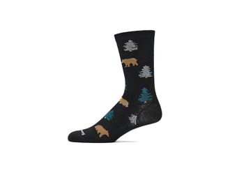 Smartwool Everyday Through The Trees Crew Socks Mens Quarter Length Socks Shoes Black : XL (Mens Shoe 12-14.5), Nylon/Wool