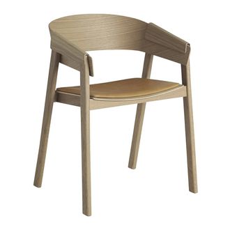 MUUTO Cover Armchair, Eiche / cognac