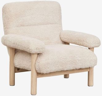 Sklum Sklum - Sill&oacute;n En Madera De Fresno Tapizado Bernia