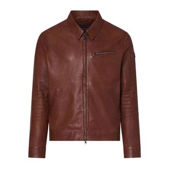 Peuterey Leather Jackets, male, Brown, Size: XL Leather Jacket