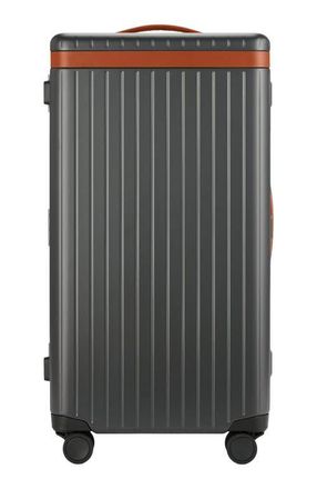 Carl Friedrik The Trunk Suitcase in Grey /Cognac at Nordstrom