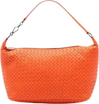 Bottega Veneta Pre-owned Shoulder Bags, female, Orange, Size: ONE SIZE Pre-owned Shoulder Bag