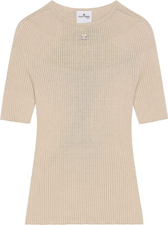Courr&egrave;ges Ribbed Knit Sweater