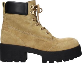 Givenchy Trekker Enkellaarsjes - Dames - Veterlaarzen - Bruin - 41 EU - Su&egrave;de - Schoenen