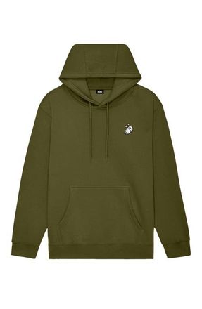 Dalix Heartly Ghost Midweight All Day Hoodie in Olive at Nordstrom, Size Xx-Large