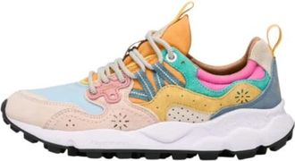 Flower Mountain Multicolor Su&egrave;de Sneakers - Dames - Sneakers - Veelkleurig - 37 EU - Su&egrave;de - Schoenen