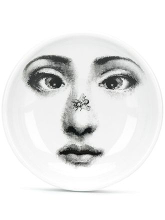 Fornasetti face-print ashtray (12cm) - unisex - Porcelain - One Size - White