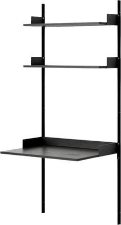 New Works Regalschreibtisch New Works Study - 190 x 83.5 cm, Eschenholz / Schwarz