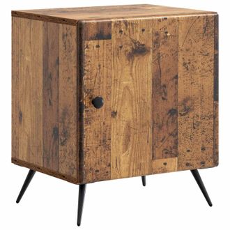 vidaXL Armario De Noche Madera Envejecida 43 X 34,5 X 50 Cm Vidaxl