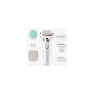 Braun Silk-&eacute;pil 9 Flex 9-071 3d 40 Pinzas Oro, Blanco