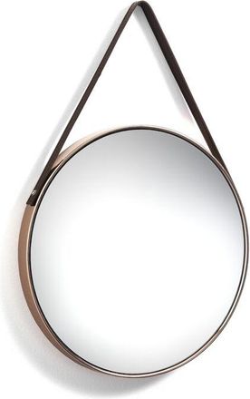 Oresteluchetta Espejo De Pared Cobre Pulido Dise&ntilde;o Moderno Miller Copper 42,5 Cm