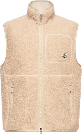 Moncler Moncler Knit Vest, Men, Beige, Size: 3xl