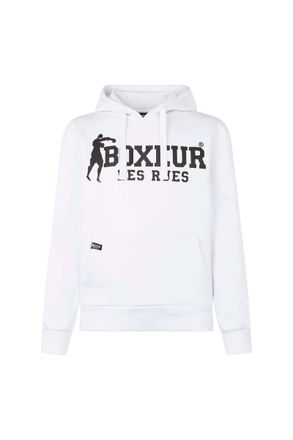 Boxeur Des Rues Sweatjacke BOXEUR DES RUES BOXEUR DES RUES Sweatjacke Hooded Full Zip, Herren, Gr. XL, wei&szlig;, Obermaterial: 70% Baumwolle CO. 30% Polyester PES., Sweat