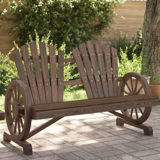vidaXL Vidaxl - Sill&oacute;n De Jard&iacute;n Adirondack Doble Madera Maciza De Abeto