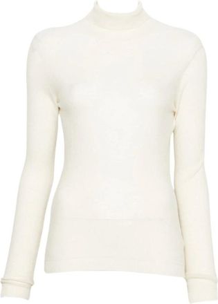 Fabiana Filippi Jersey de cuello alto con lentejuelas - Knitwear - Mujer - Blanco - L