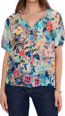Johnny Was Avah Print Button Down In Chemis