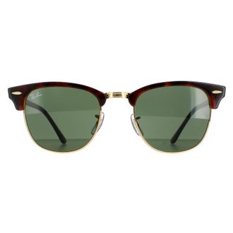 Ray-Ban Round Unisex Havana Green Sunglasses - Brown - One Size